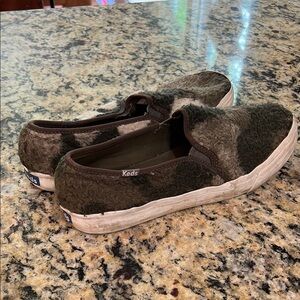 Keds Fuzzy Camouflage Slip-Ons